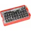 Extol- Premium Bit-Set, 33-teilig / magnetischer Bithalter / CrV