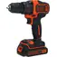 Black&Decker BDCDD186K / Akku-Bohrschrauber / 18 V / 1,5 Ah / 10-mm-Bohrfutter / 1400 U/min / 40 Nm