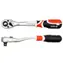 YATO Ratsche 1|2" gebogen / Länge 255 mm / Zähnezahl 72 / Kniehebel / CrV 6140