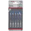 BOSCH 2608631013 / Sägeblatt für Säbelsäge T 118 A / HSS / Länge: 92 mm / Zahnteilung: 1,1-1,5 mm / 5 Stk
