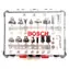 BOSCH 2607017471 / Gemischter Satz Formfräser mit Spindel 6 mm / 15-tlg