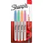 Sharpie Fine Marker permanente Pastellfarbe / runde Spitze F / 4 Stk