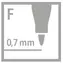STABILO® OHPen Universal - fein - rot