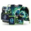 BAAGL SET 5 Ergo Football Player: Aktentasche, Federmäppchen, Tasche, Schürze, Geldbörse
