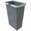Elletipi SMALL 8 L Kunststoffkorb mit Griffen grau / ohne Deckel / 34 x 15 x 22,5 cm
