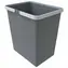 Elletipi Big 18 L Kunststoffkorb mit Griffen grau / ohne Deckel / 34 x 22,5 x 30 cm