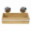 Compactor Bestlock SPA Bamboo Chrom / Bambusregal für Badaccessoires an der Wand mit Saugnapf