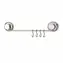 Compactor Bestlock Küchenhelfer-Aufhängestange mit Saugnäpfen (4 Haken), Chrom/ohne Bohren