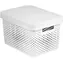 Curver Infinity Aufbewahrungsbox mit Deckel - Perforiert 17 l weiß / 36 x 27 x 22 cm