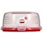 Curver Kuchenblech mit Deckel rot / 34,7 x 34,7 x 12,5 cm