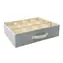 MSV atmungsaktive Schubladenbox mit 12 Fächern grau / Polypropylen / 45 x 36 x 12 cm