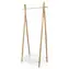 Compactor Bamboo Stender - Kleiderständer aus Bambus mit weißem Schuhregal / 80 x 44 x 160 cm