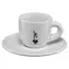 Bialetti Moka Omino Espressotasse 60 ml weiß / Porzellan / Untertasse