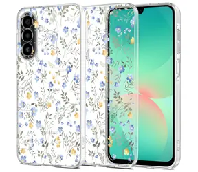 Tech-Protect FlexAir+ Schutzhülle für Samsung Galaxy A17 4G/5G mit Gänseblümchen- und Blättermotiv
