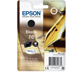Epson Singlepack Black 16 DURABrite Ultra Ink černá
