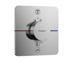 Hansgrohe ShowerSelect Comfort - Thermostatarmatur für Unterputzmontage | für 2 Geräte | Chrom