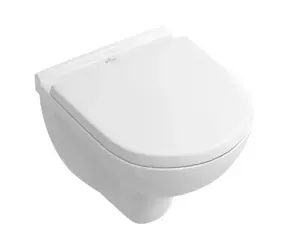 Villeroy & Boch O.novo - Wand-WC Compact mit SoftClose-Sitz, DirectFlush, Alpinweiß