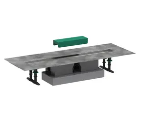 Hansgrohe uBox Universal - Set für die Standardmontage von 70 cm langen Duschrinnen | Edelstahl