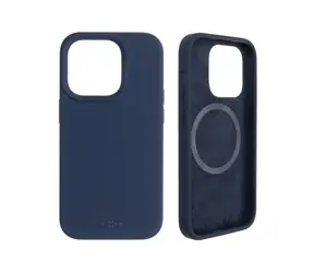FIXED MagFlow Backcover mit MagSafe-Unterstützung für Apple iPhone 14 Pro blau