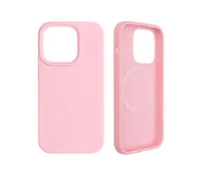 FIXED MagFlow Backcover mit MagSafe-Unterstützung für Apple iPhone 14 Pro rosa