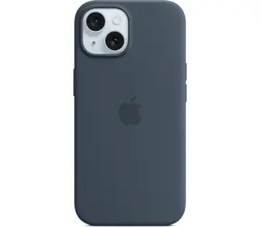 Apple Silikonhülle mit MagSafe für iPhone 15 Sturmblau