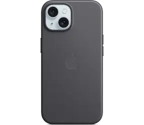 Apple Cover aus FineWoven Stoff mit MagSafe für iPhone 15 schwarz