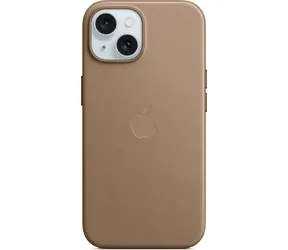 Apple Cover aus FineWoven Stoff mit MagSafe für iPhone 15 rauch