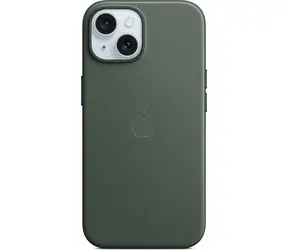Apple Cover aus FineWoven Stoff mit MagSafe für iPhone 15 blattgrün