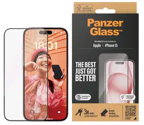 PanzerGlass UWF Schutzglas für Apple iPhone 15