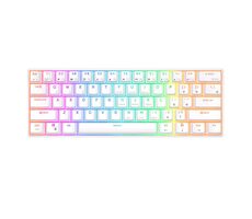 Royal Kludge RK61 RGB Brown Switches Weiß