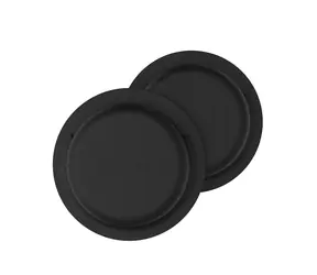 FIXED Silikon-Klebehülle Silky Sticker für Apple AirTag Doppelpack schwarz