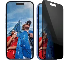 PanzerGlass gehärtetes Glas UWF Privacy mit Applikator für Apple iPhone 16/15 schwarz