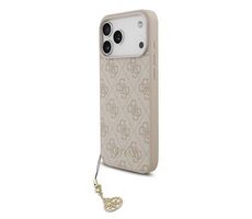 Guess 4G Charm Back Cover für iPhone 17 Pro Max Ton in Ton Pink