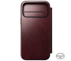 Nomad Modern Leather Folio Case für Apple iPhone 17 Pro Max Burgunderrot (Horween)