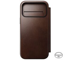 Nomad Modern Leather Folio Case für Apple iPhone 17 Pro Max rustikales Braun (Horween)