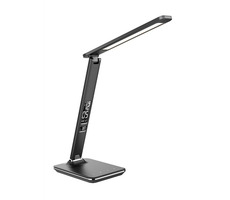 Solight WO45-B LED-Tischleuchte mit Display 9W schwarz