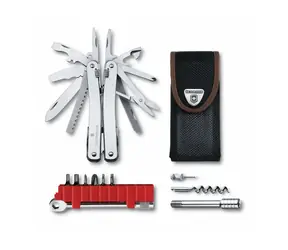 VICTORINOX Swiss Tool Spirit X PLUS Ratschenzange mit Ratsche im Nylonetui