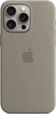 Apple Silikonhülle mit MagSafe für iPhone 15 Pro Max Tongrau