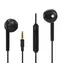 2GO Comfort Kopfhörer schwarz / mit Mikrofon / kabelgebunden / In-Ear / 3,5-mm-Klinkenstecker