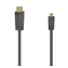 HAMA HDMI-Kabel High Speed 1,5 m / Kabel / Typ A auf Micro-D / 4K / Ethernet