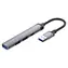 Colorway CW-HUB05 Dunkelgrau / USB-Hub / USB-A / 1x USB 3.0 / 2x USB 2.0 / 1x USB-C