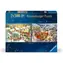Ravensburger Puzzle Weihnachtsmarkt und Heiligabendessen / mit Weihnachtsmann / 2x500 Teile