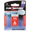 Ansmann 9V Lithium E-Block 10 Jahre / Batterie / für Rauchmelder / 1 Stück.