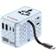 Verbatim Charge'n'Travel GaN III blau / Reiseadapter / 2x USB-C / 2x USB-A / 100 W