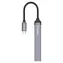 Colorway CW-HUB04 Dunkelgrau / USB-Hub / USB-C / 1x USB 3.0 / 3x USB 2.0