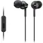 Sony MDR-EX110AP, schwarz / In-Ear-Kopfhörer mit Mikrofon / 3,5-mm-Klinkenstecker