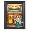 Robotime Old Times Buchhandlung / 3D-Holzpuzzle im Rahmen / 157 Teile / LED-Beleuchtung / ab 14 Jahren