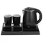 Adler AD 1387 schwarz / Hotelset mit Wasserkocher / 1 l / 1300 W / 2 Tassen