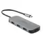 Acer 7-in-1-Notebook, silber / USB-C-Hub / 3 × USB-A 3.2 / HDMI 4K 60 Hz / 100 W Stromversorgung / SD- und microSD-Kartenleser