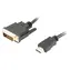 Lanberg CA-HDDV-20CU-0030-BK schwarz / HDMI-auf-DVI-D-Kabel / 3 m / 4K / Dual Link / vergoldete Kontakte